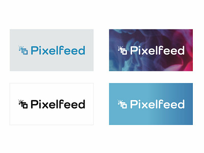 Pixelfeed Logo Design app branding design flat gradient color logo logo 2d vector vector artwork web