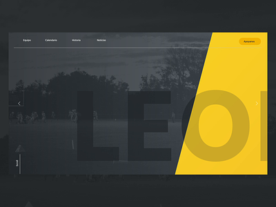 Leonas - Women´s Local American Football Team Concept after effects aftereffects design figma ui web design website