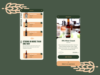 Beer Bucket - Menu Concept concept figma ui