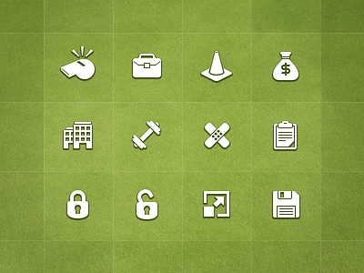 Real Football 2013 icons game ui gui icons ios mobile games ui ux videogames