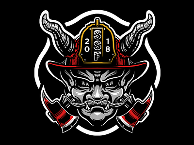 Stachetoberfest Illustration firefighters illustraor illustration illustrator moustache photoshop