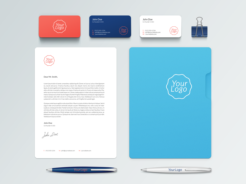 Download Branding Mock-Up Free PSD by Raul Taciu on Dribbble