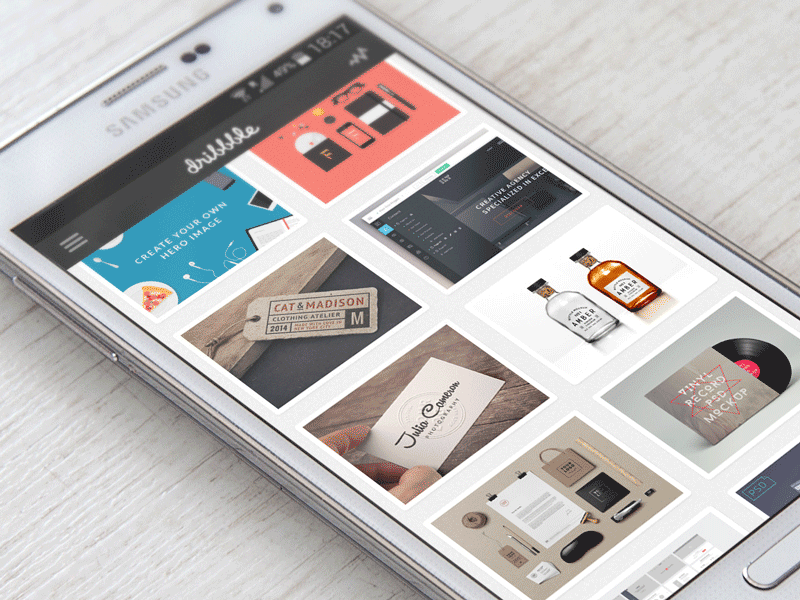 Samsung Galaxy S5 PSD Mock-up by Raul Taciu on Dribbble