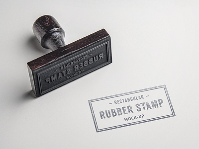 Rectangular Stamp Mock-up