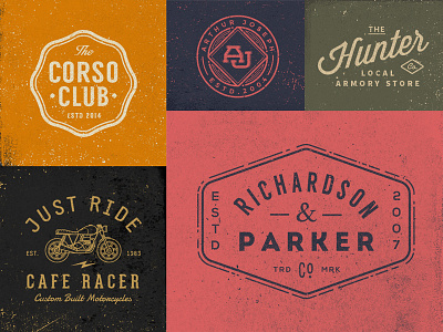 Logo / Badge Templates #2 by Raul Taciu on Dribbble