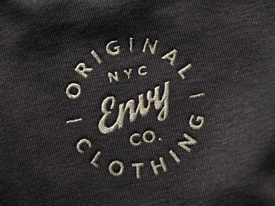 mockup embroidered embroidery dribbble psd mock raul logos