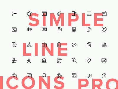 Simple Line Icons Pro