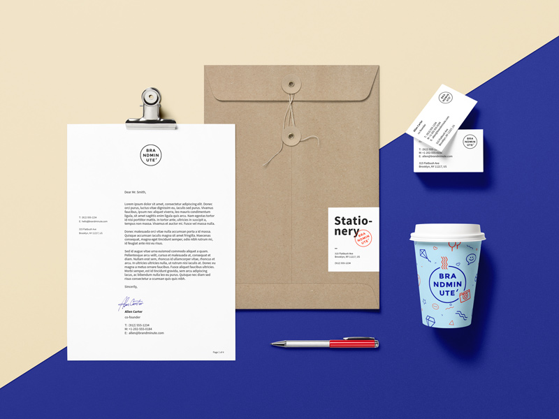 Download Stationary Items Mock-up by Raul Taciu on Dribbble