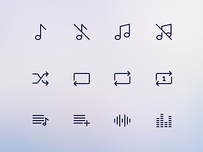 Simple Line Icons Pro - Audio