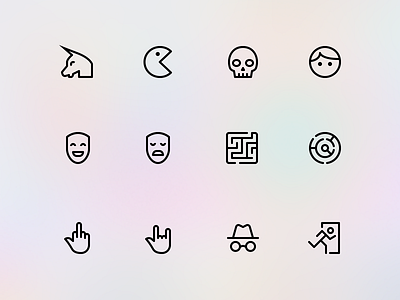 Simple Line Icons Pro - Misc icon icon pack icon set icons ios icons line icons minimal outlined icons stroke icons unicorn