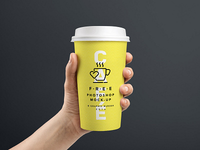 Hand Held Coffee Cup Mockup