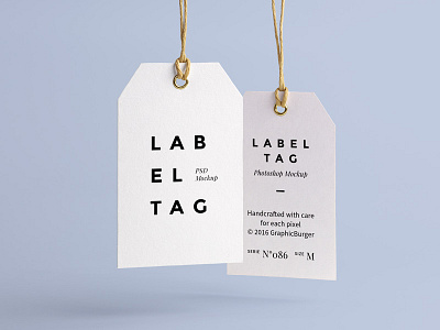 Label Tag PSD MockUp