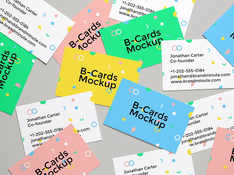 Download B-Cards Mockup #4 by Raul Taciu on Dribbble