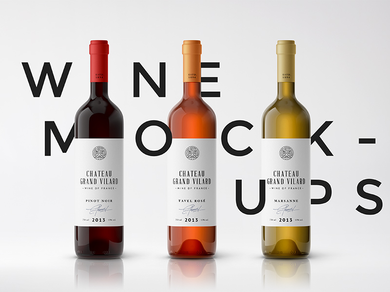 Download Wine Packaging Mockups #2 by Raul Taciu on Dribbble