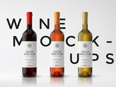 Download Wine Bottle Mockups Designs Themes Templates And Downloadable Graphic Elements On Dribbble