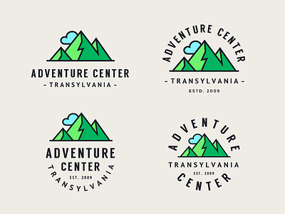 Adventure Center Transylvania adventure badge hiking logo mark mountains outdoor