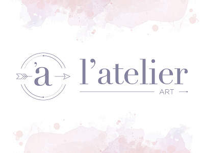 L'atelier Logo branding design logo typography vector