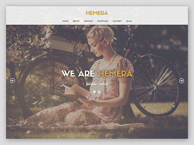 Hemera - Responsive Unique HTML5 Template ajax blog clean creative css3 html5 live parallax portfolio responsive design