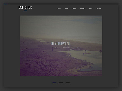 One Click - Parallax One Page HTML Template css3 html5 live parallax portfolio responsive design