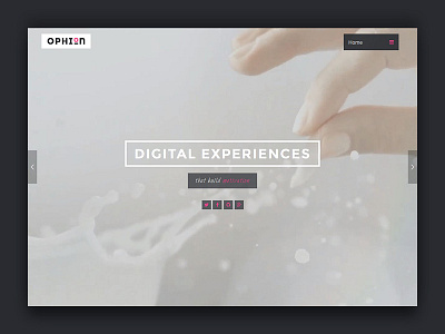 Ophion - Clean Unique HTML5 Template css3 html5 live page transition parallax portfolio responsive design