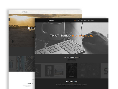 Hypnos - One Page Parallax WordPress Theme animated clean css3 flat html5 live parallax portfolio responsive design retina wordpress