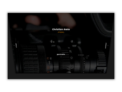 Arete - Webflow Photography Website Concept