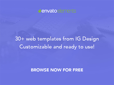 IG Design on Envato Elements css3 html5 live parallax portfolio responsive design svg