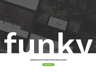 Funky - Professional Creative Template animated bootstrap clean css3 flat html5 live parallax portfolio responsive design