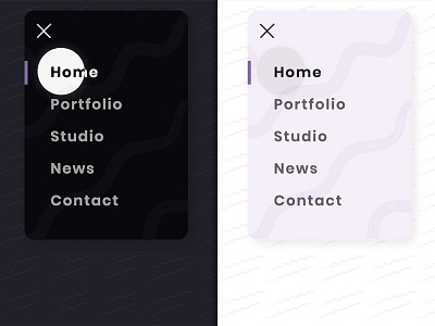 Drop-down menu animated concept creative css3 cursor dark drop down html5 light menu menu design navigation