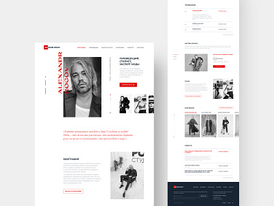 Fashion stylist Web Site Concept