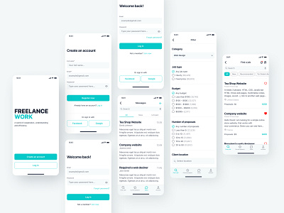 Freelance Website Mobile App