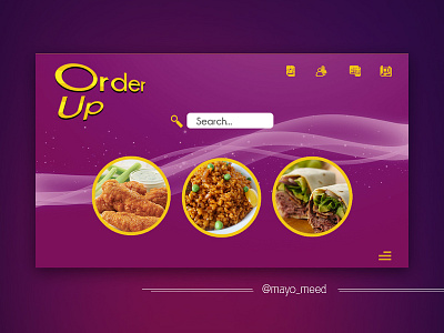 Order Up aina badejo brand branding design food logo mayomeed mayomide nigeria photograhy photoshop ui ux web design website concept