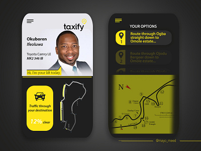 Taxify mobile UIUX