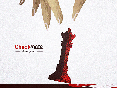 Checkmate aina badejo art black and red brand branding cartoon charachter design checkmate chess design illustration mayomeed mayomide nigeria photoshop queen strategy vector win woman