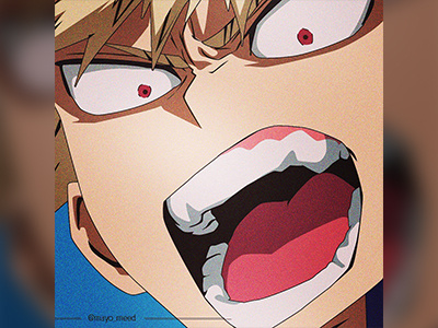 Bakugou aina badejo angry anime art bakugou blonde branding cartoon design fire hot illustration mayo mayomeed mayomide my hero academia myheroacademia nigeria photoshop red