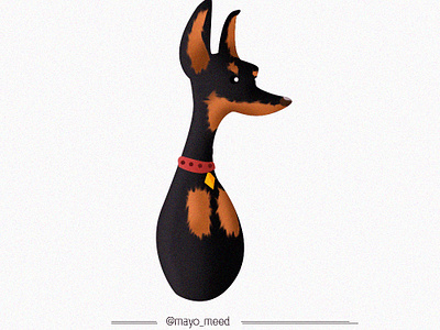 Doberman aina badejo art brand branding cartoon design doberman dog dog art doggo drawing girl character illustration logo mayomeed mayomide nigeria photograhy photoshop vector