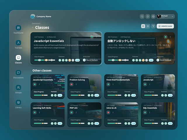 Class Management by Shpetim Ujkani on Dribbble