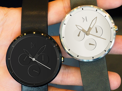 MVMT Watch face for Moto360 - Black & White black chrono moto moto360 mvmt ui watch white