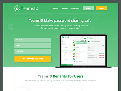 TeamsID - Landing Page