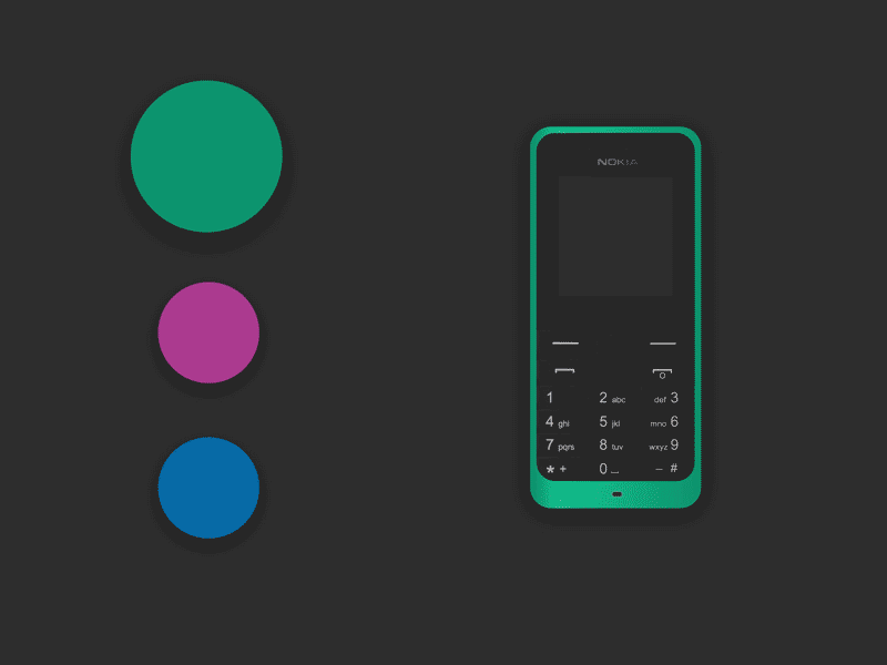 Nokia - Old & New Concept Animation animation concept illustrations nokia phone principle principle app sketch