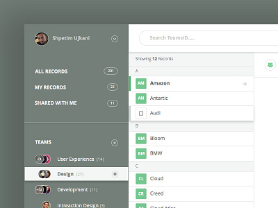 TeamsID 2.0 - Profile & Records design passwords profile teams ui user experience user interface ux