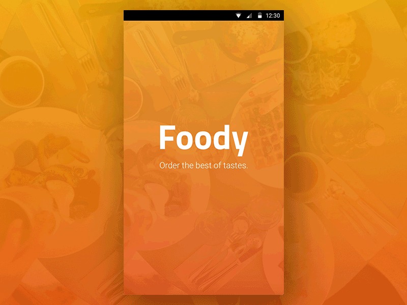 Foody signin sign up animation