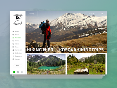 Hiking Njeri hiking imagery interaction design interface nature ui user experience user interface ux webapp website