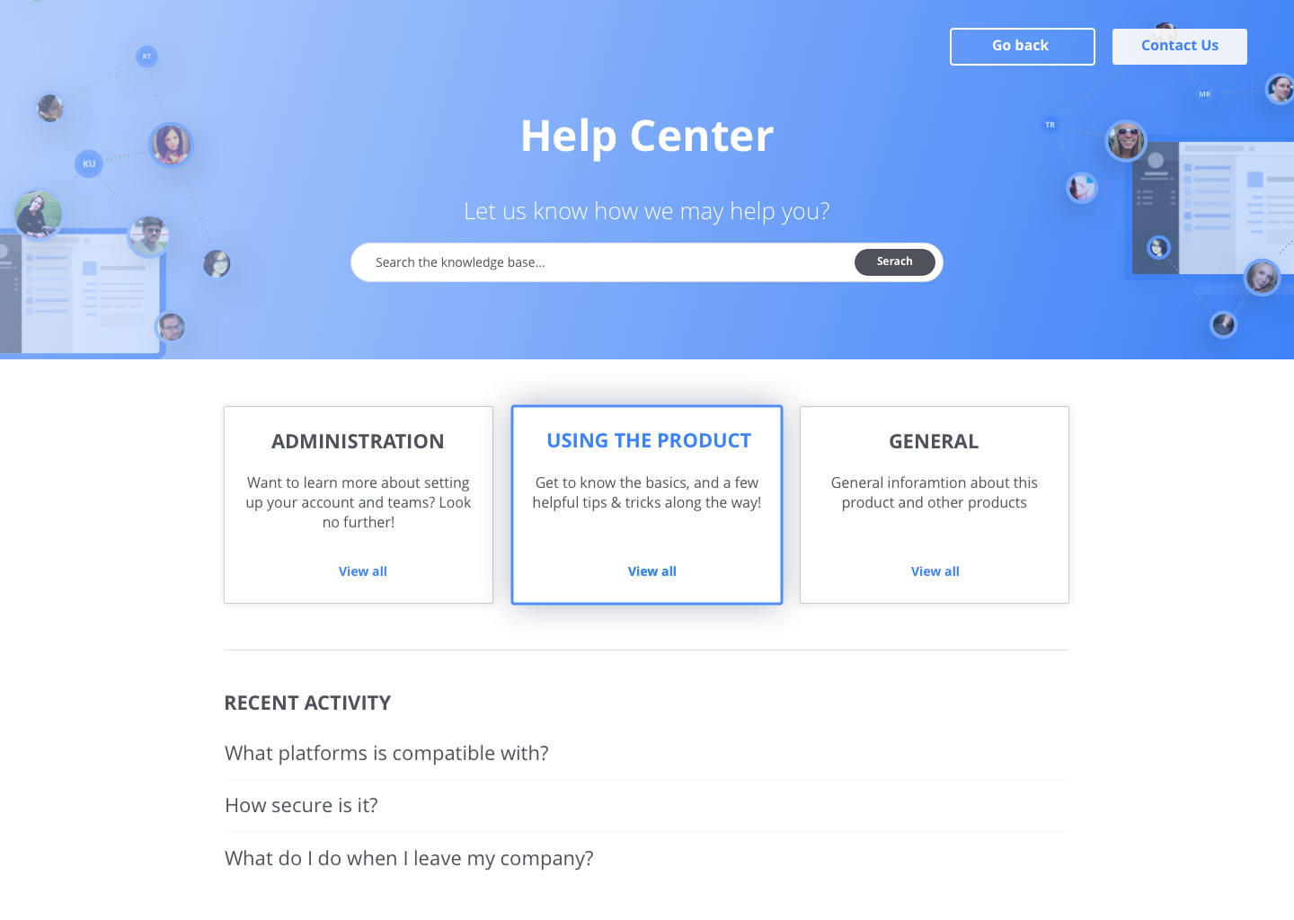 Help center