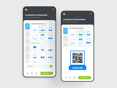 Customize & Download by Shpetim Ujkani for QR Code Generator on Dribbble