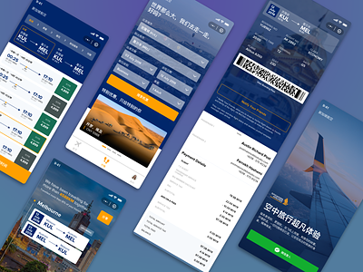 Singapore Airline WeChat Mini Program App airline app design flight flight app flight booking interface ticket travel ui