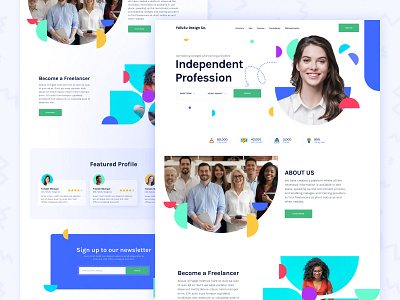 Freelancer Platform Landing Page