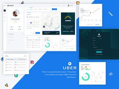 Uber customer Dashboard clean color customer dashboard dashboard ui landing page management map design minimal search uber