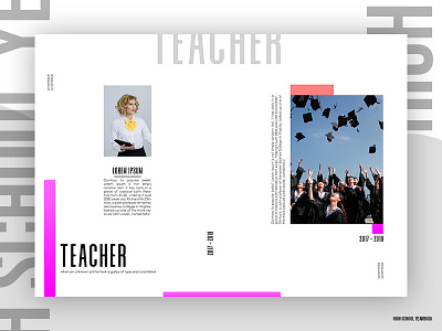 Layout high school yearbook