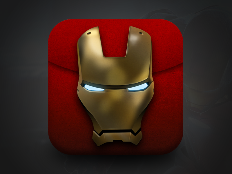 Iron Man iOS Icon by Warren Lebovics on Dribbble